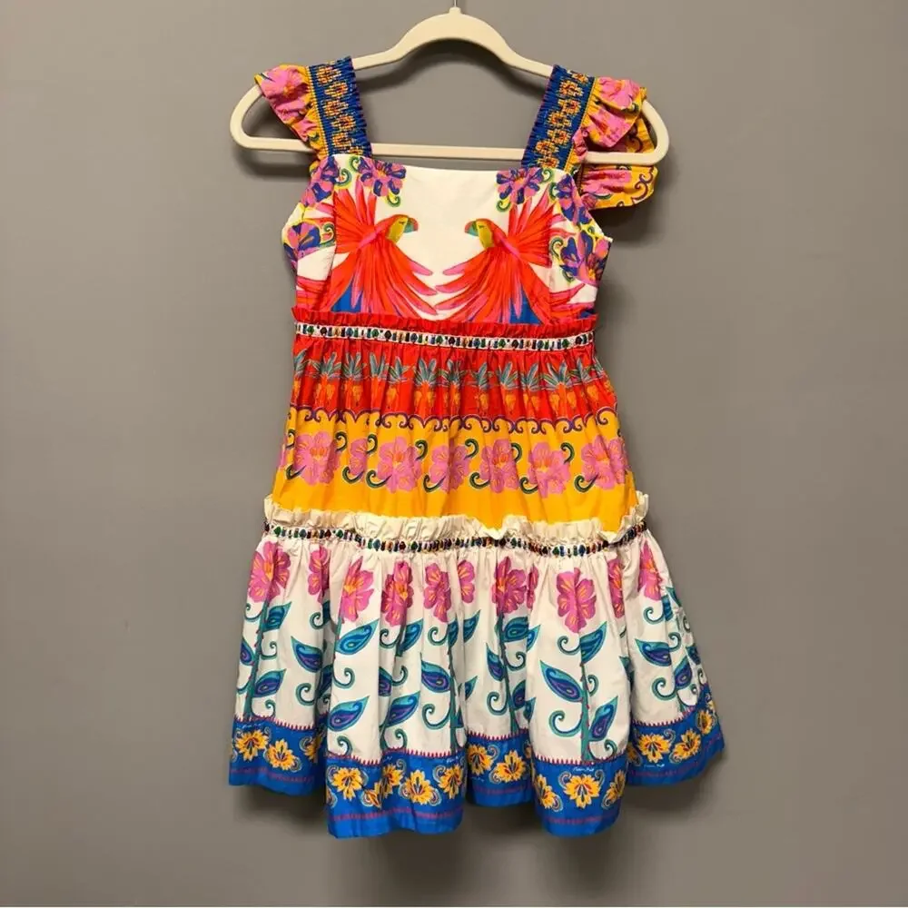 Farm Rio Vivid Garden Mini Dress